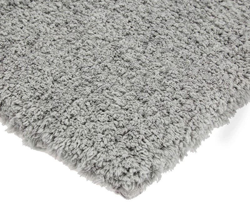 Purav Light 2200 GSM Soft Fluffy Runner Mats (1.33 × 2 ft, Grey)| Durable & Washable Bedside Runner for Bedroom, Mat for Bathroom, Living Room Floor Home Decoration with Anti Skid Backing - Image 2