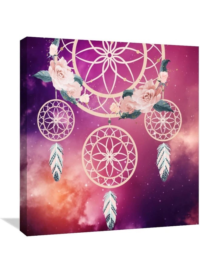 Today Idea Dreamcatchers Canvas Art Print - Abstract Boho Wall Decor for Farmhouse Living Room - Framed and Stretched Aesthetic Poster - Premium Quality Canvas Wall Hanging for Home Decoration - Image 1