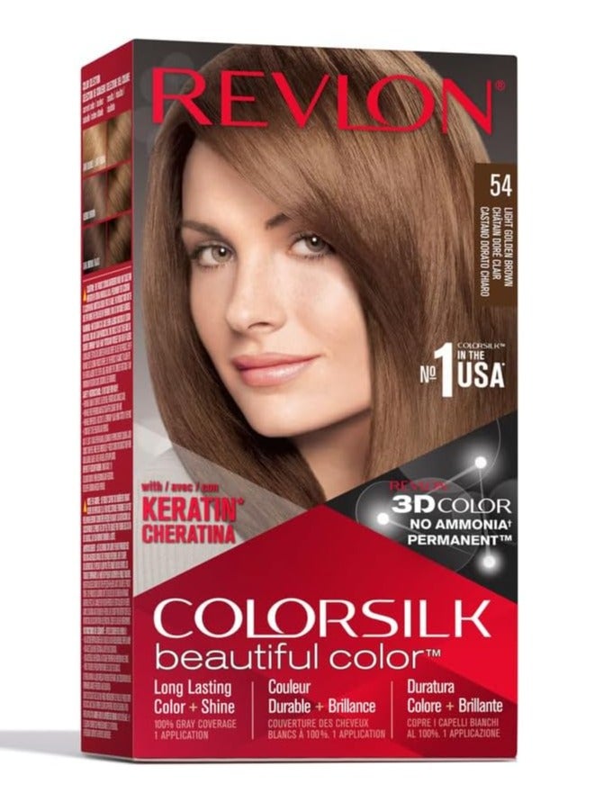 Revlon صبغة شعر حرير ملون 54 (بني ذهبي فاتح) - Image 1