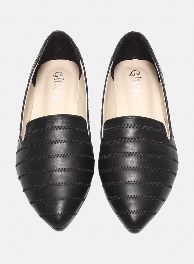 Glitter Women Ballerina - Black - Image 3