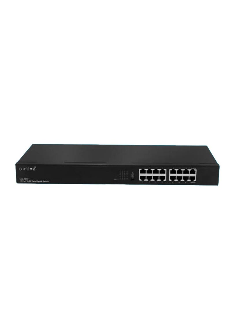 airlive airlive Live-16GT 16-Port 10/100/1000Mbps Gigabit Ethernet Switch  - Image 1