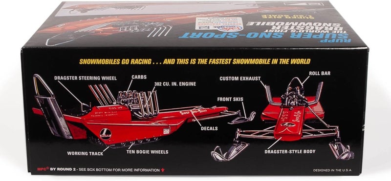 MPC Rupp Super Sno-Sport Snow Dragster 1:20 Scale Model Kit - Image 2