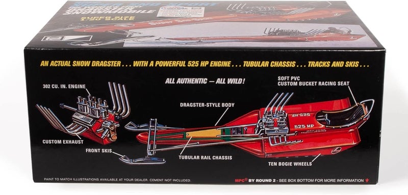 MPC Rupp Super Sno-Sport Snow Dragster 1:20 Scale Model Kit - Image 3