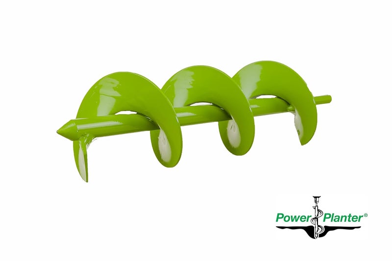 Power Planter مثقاب حديقة DIY Guru (3"x12") - مصمم للزراعة، وحفر الثقوب، وخلط الطلاء، وخلط الأسمنت ومشاريع المنزل - مصنوع من الفولاذ مع محرك سداسي غير قابل للانزلاق بحجم 3/8" (أخضر ليموني) - Image 3
