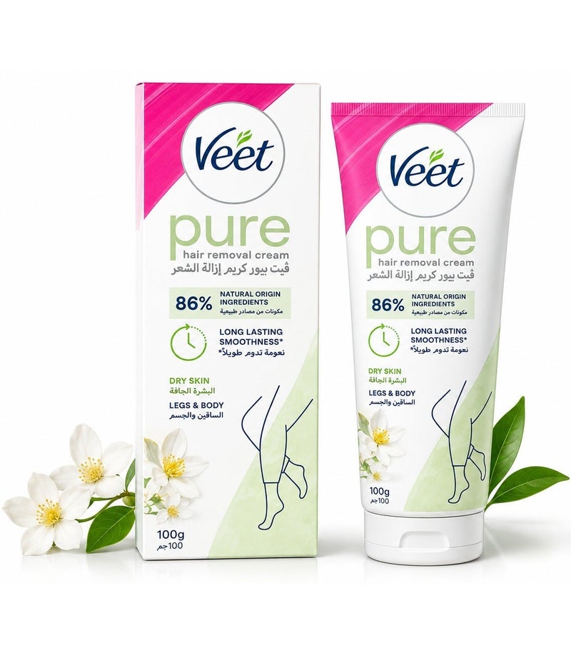 Veet Silky Fresh Hair Removal Cream for Dry Skin, 100 g (Pack of 2) - Image 2