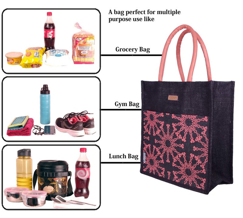 FOONTY Tote Bag/Lunch Bag/Gym Bag (FFFWB6016A_Multicolored)… - Image 2