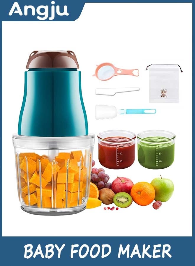 Angju Baby Food Maker, 300Ml Blender With 8 Blades, Processor For Children, Fruit, Vegatable, Meat, Storage Bag, Cleaning Brush, Scraper Your Little One - Image 1