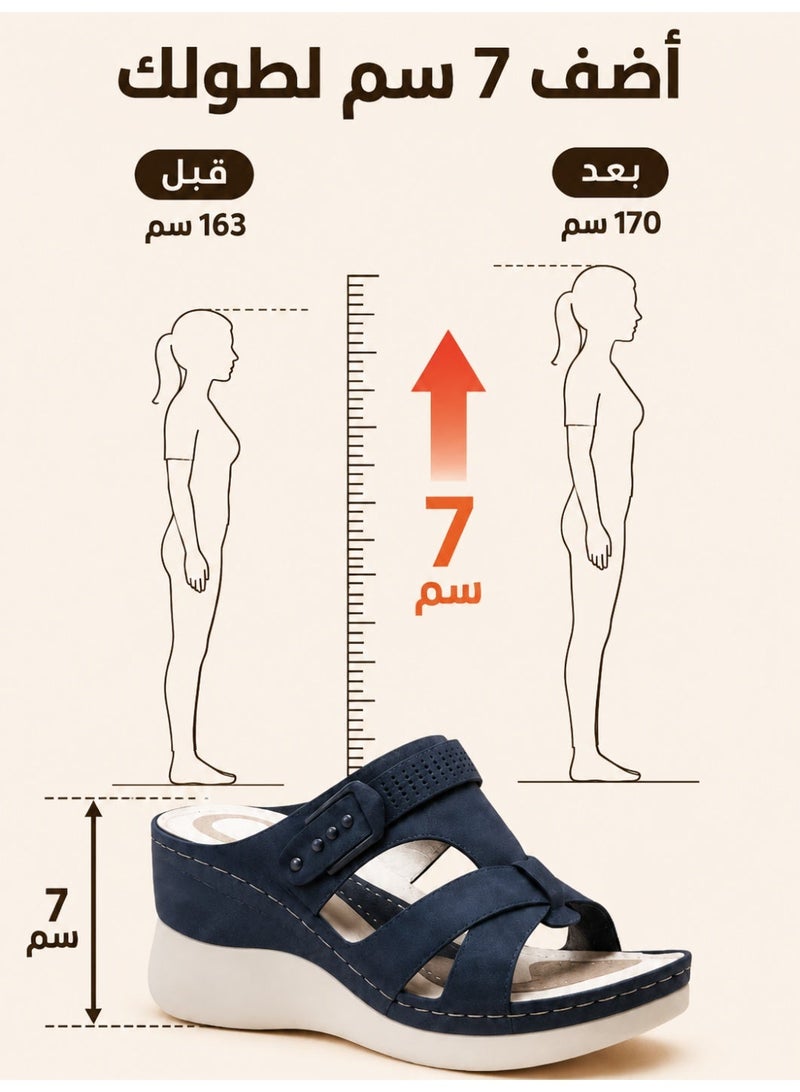 صنادل رياضية نسائية جديدة - أحذية كاجوال خفيفة ومريحة ومسامية للربيع والصيف بنعل مانع للانزلاق - Image 4