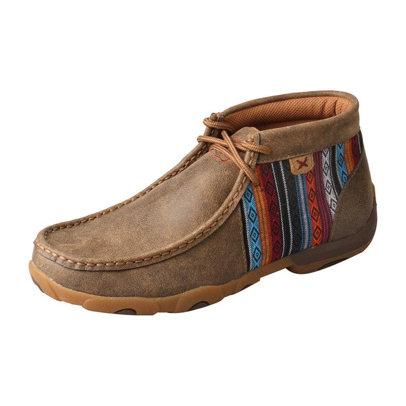 Twisted X Women's Chukka Driving Moc, Moc Toe, Bomber & Multi, 8.5 M - Image 1