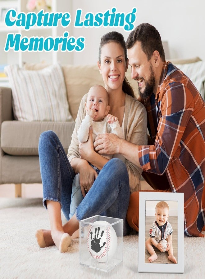 Bixinyo Baby Hand and Footprint Kit - Baby Baseball Handprint Kit with Ink Pad - Newborn Keepsake Baby Shower Gifts for Boys & Girls, New Dad Gifts for Men, Unique Gifts for New Parents/Mom (Display Case) - Image 5