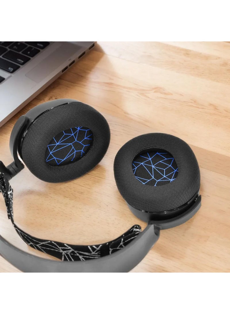 1pair Earpads Replacement Memory Sponge Gaming Headset Foam Ear Pads Protective Cover for SteelSeries Arctis 1/3/5/7/9/PRO Blue - Image 5