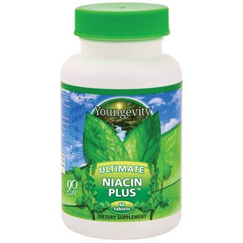 Ultimate Niacin Plus 500 mg with Proprietary Blend of Arjuna Bark Hawthorn Berry Nattokinase 60 Tablets Pack of 1