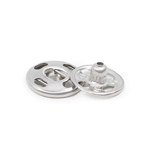 Dritz 80-10-65 Sew-On Snaps, Nickel-Plated Brass, Size 1/0 10-Count - Image 2