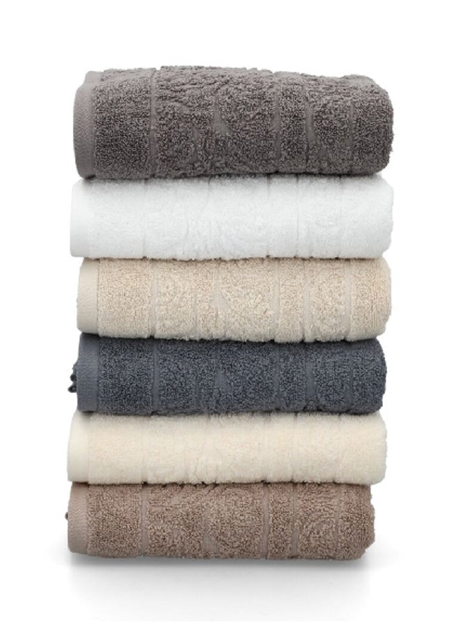 Cannon Highly Absorbent and Quick Drying Jacquard Hand Towel Dark Blue 50 x 100 cm CN JE50X100-DBLUE - Image 4