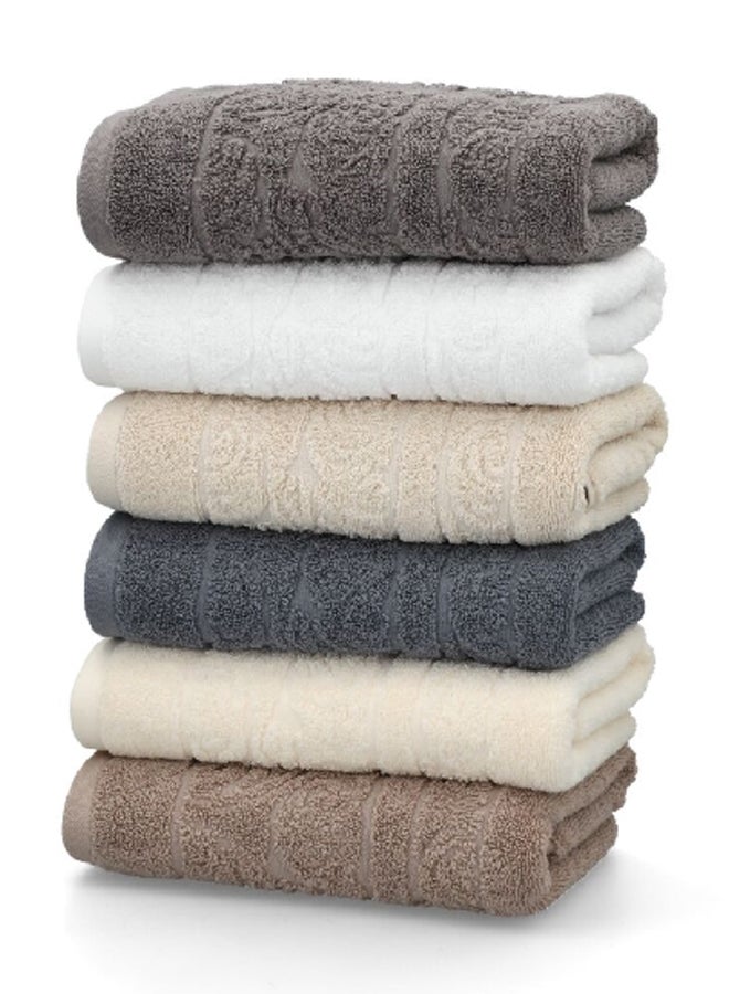 Cannon Highly Absorbent and Quick Drying Jacquard Hand Towel Dark Blue 50 x 100 cm CN JE50X100-DBLUE - Image 5