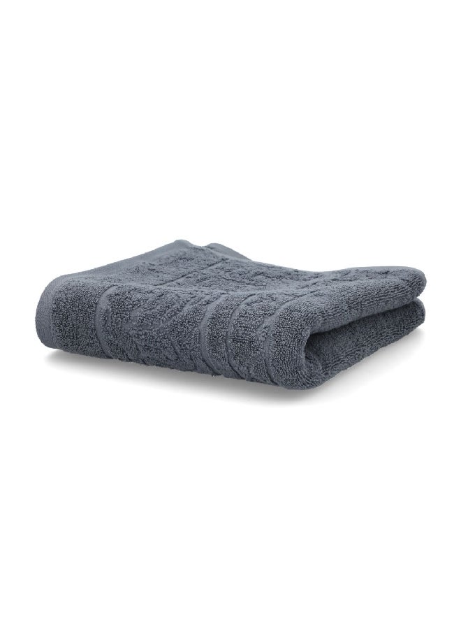 Cannon Highly Absorbent and Quick Drying Jacquard Hand Towel Dark Blue 50 x 100 cm CN JE50X100-DBLUE - Image 2