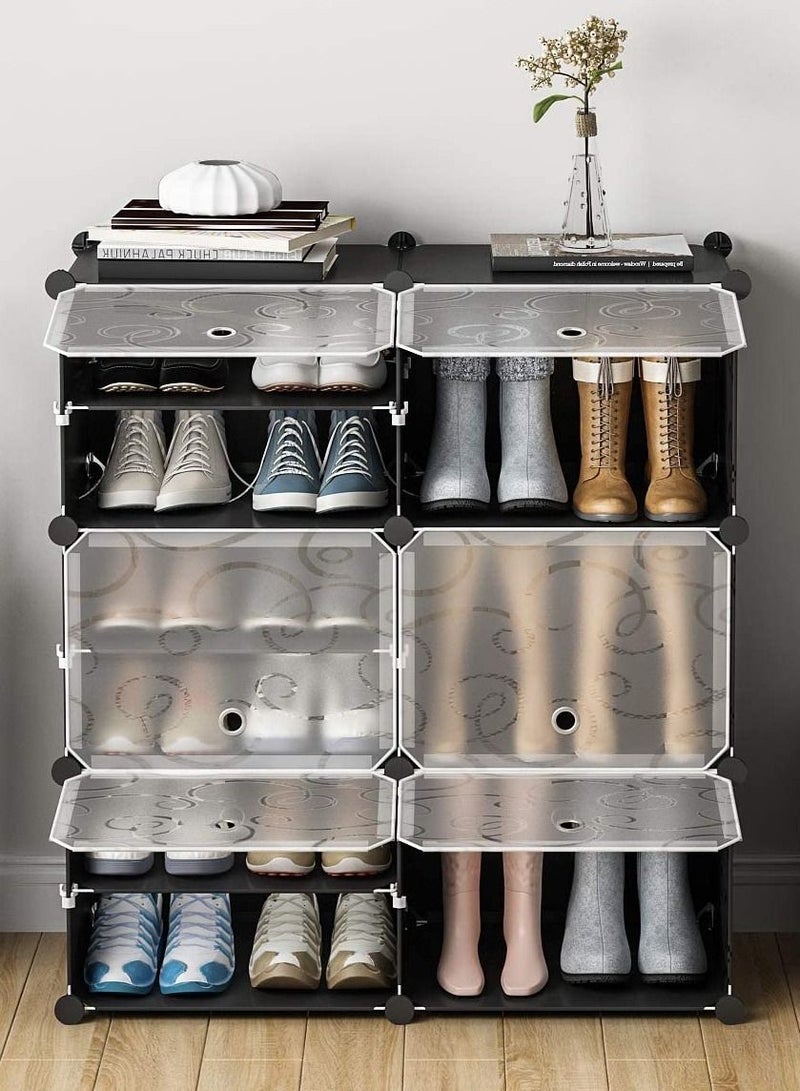 Generic 6 Cube 12 Sells Diy Shoes Wardrobe Storage Shoe Rack Shoe Tower Storage Cabinet Shoe Organizer Storage Organizer Modular Shoe Cabinet  - Image 2