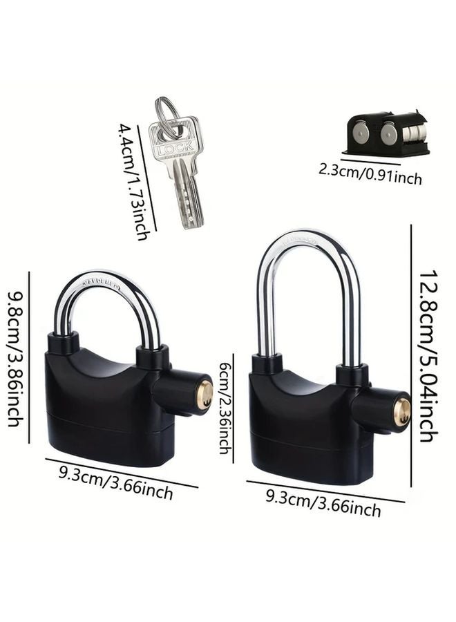 Heavy Duty Metal Security Alarm Lock Motion Sensor Loud Siren Anti Theft Padlock Small Model - Image 5