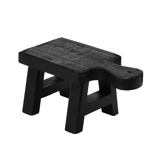 Creative Co-op Creative CoOp Decorative Wood Pedestal Black - Image 1