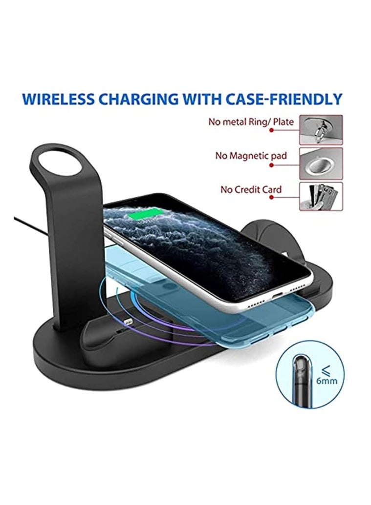 Wireless Charger 3 in 1 Fast Charging Station 10W Charging Dock Stand Compatible for iWatch Series iPhone 14-11 Series/XS/XR/X/8 Galaxsy S23/S22 etc - Image 5