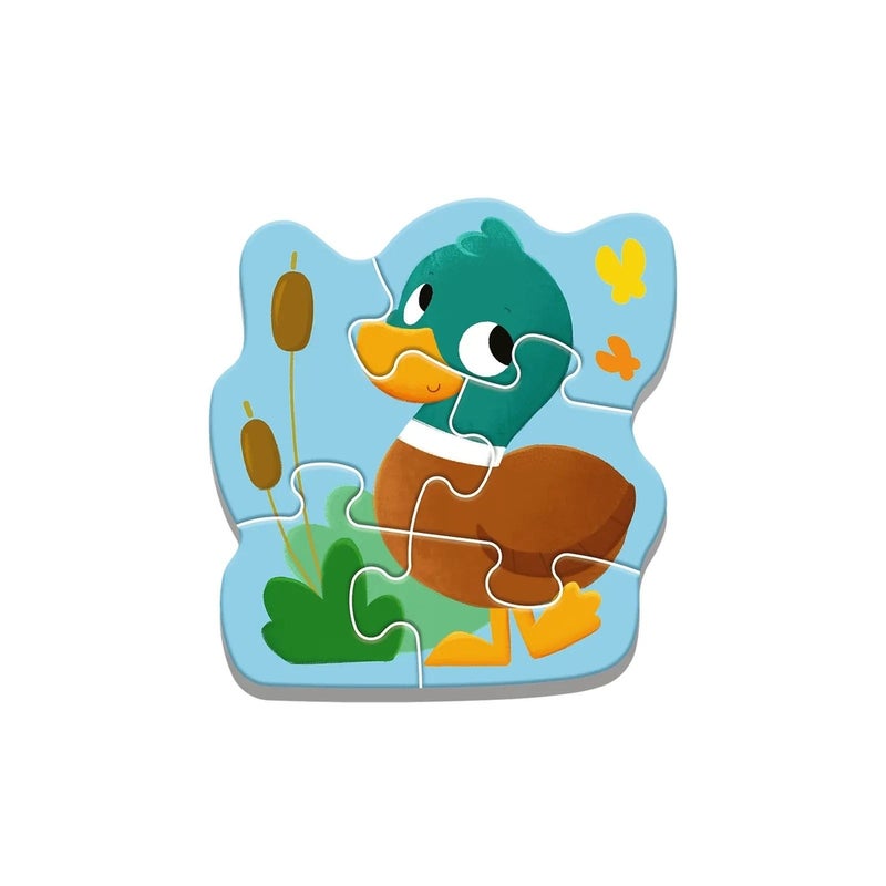 Trefl - Babies & The Bear Baby Animals (2+3+4+5) Pieces - 36135 - Image 4