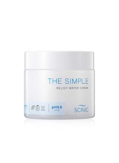 SCINIC SCINIC The Simple Relief Moisture Cream 2.7 fl oz (80ml) | Vegan Face Cream for Sensitive and Irritated Skin | Lightweight, Fresh Moisture Gel-Type | Korean Moisturizer Face Cream 
