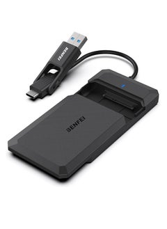 BENFEI 2.5 Inch SATA to USB Tool Free External Hard Drive Enclosure, USB Type-C/Type-A to Sata Compatible for 2.5 Inch SSD(Optimized for SSD, Support UASP SATA III)