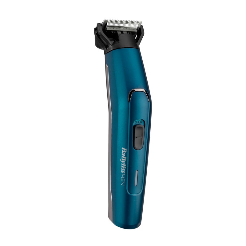 BaByliss Men Japanese Steel 12-In-1 Multi Trimmer, 100% Waterproof And Fast Charge Grooming Kit, All-In-One Effortless Hair Trimmer For Nose/Ear/Body, Heavy Duty 120 Mins Runtime - MT890SDE, Blue Blue/Black - Image 4