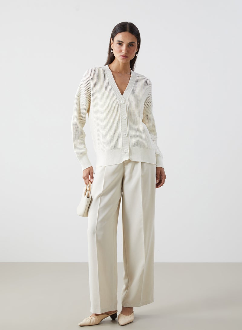 LC WAIKIKI V Neck Women's Knitwear Cardigan - Image 2