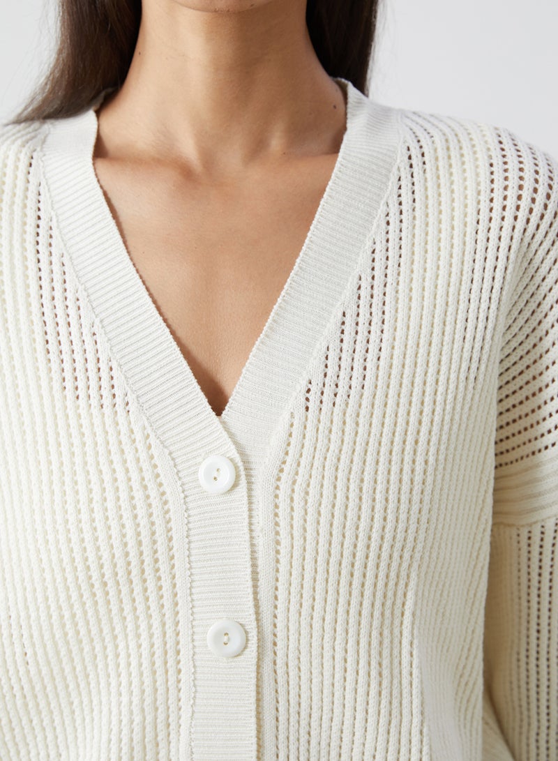 LC WAIKIKI V Neck Women's Knitwear Cardigan - Image 3