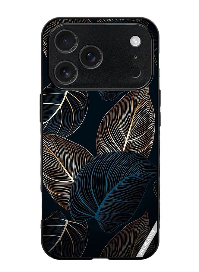 VR CREATIVE Protective Case Cover For Apple iPhone 17 Pro Max Banana Palm Tree Leaves Pattern Design Multicolour