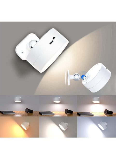 3-color LED universal wall lamp touch remote control cabinet spotlight angle adjustable magnetic suction atmosphere small night light
