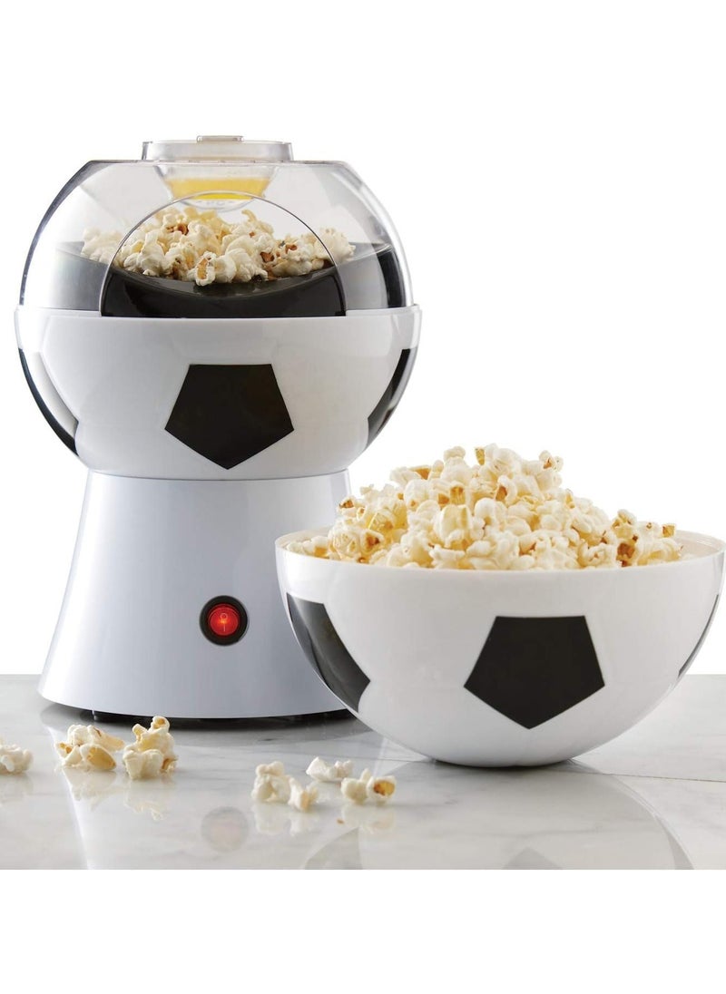 إلترازون Popcorn Machine 1200 W Popcorn in 2 Minutes Electric Hot Air Popcorn Machine Without Oil and Grease Easy to Clean Football Edition Design Football Edition  - Image 1
