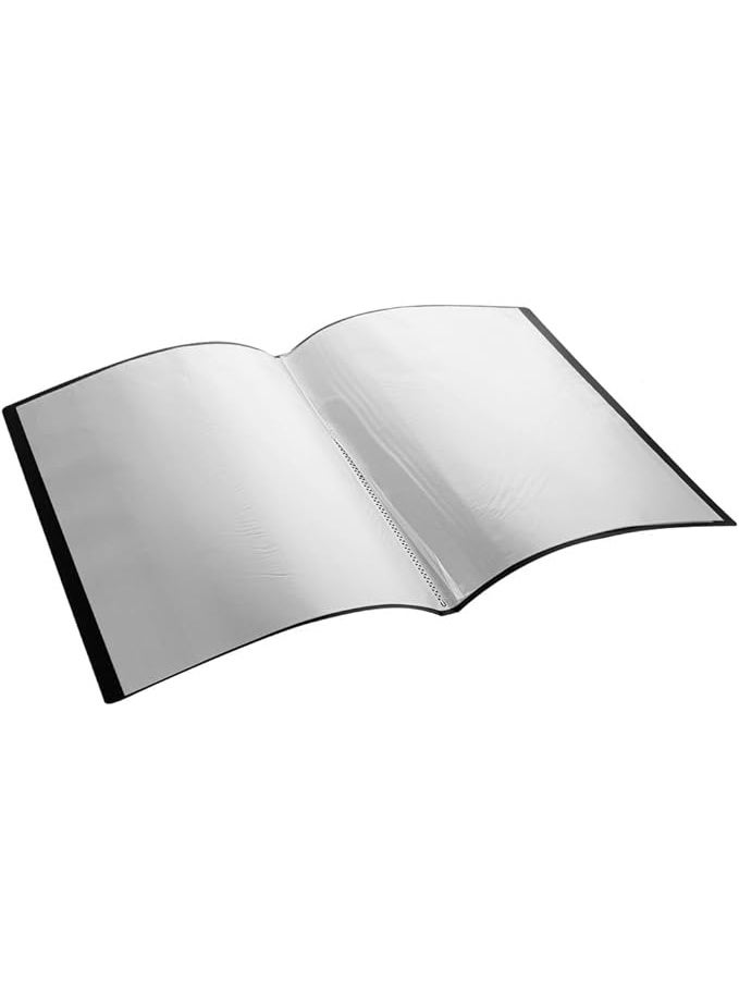 3 قطع - 20 جيبًا - حافظ ملفات  (رمادي) . - Image 2