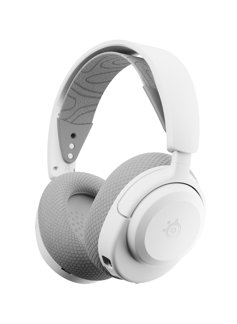 SteelSeries Arctis Nova 3P Wireless Headphones, 40mm Neodymium Drivers, ClearCast Gen 2.X Detachable Boom, Bidirectional Noise Cancelling Polar Patten, For PC, PS4/PS5, White | 61687 - Image 3