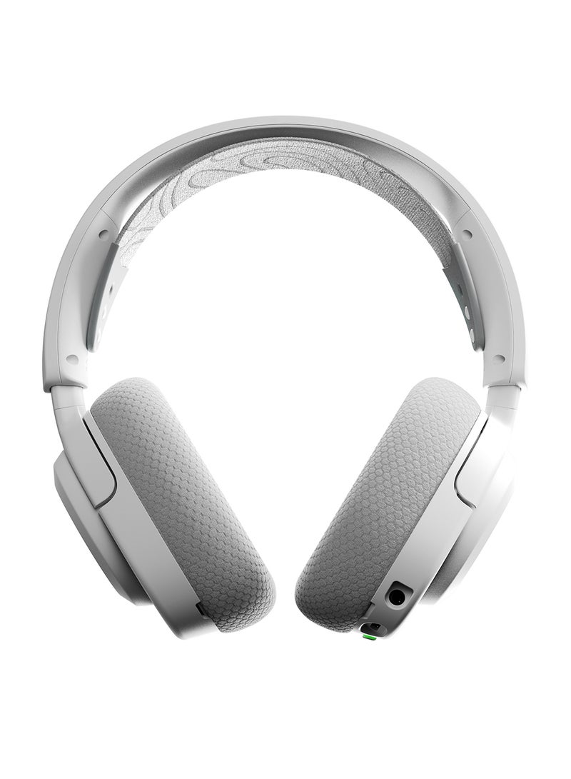 SteelSeries Arctis Nova 3P Wireless Headphones, 40mm Neodymium Drivers, ClearCast Gen 2.X Detachable Boom, Bidirectional Noise Cancelling Polar Patten, For PC, PS4/PS5, White | 61687 - Image 2