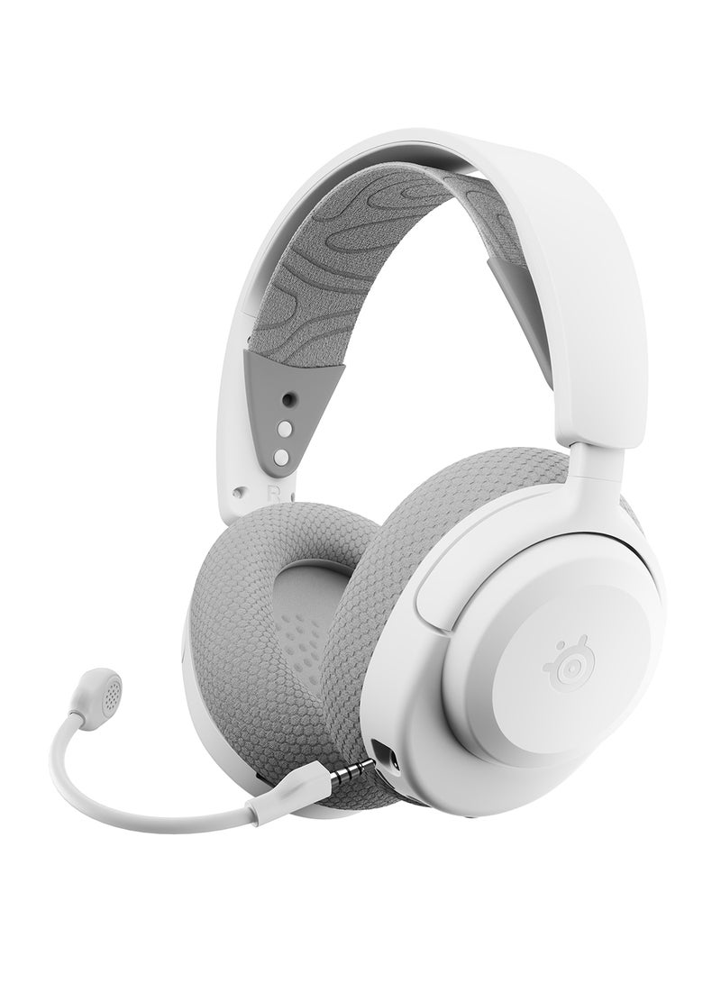 SteelSeries Arctis Nova 3P Wireless Headphones, 40mm Neodymium Drivers, ClearCast Gen 2.X Detachable Boom, Bidirectional Noise Cancelling Polar Patten, For PC, PS4/PS5, White | 61687 - Image 4