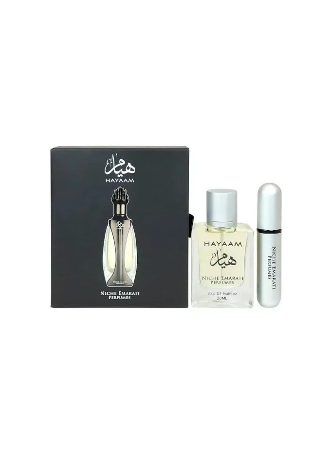 Niche Emarati Hayaam Eau de Parfum, Gift Pack,Unisex, 20ml