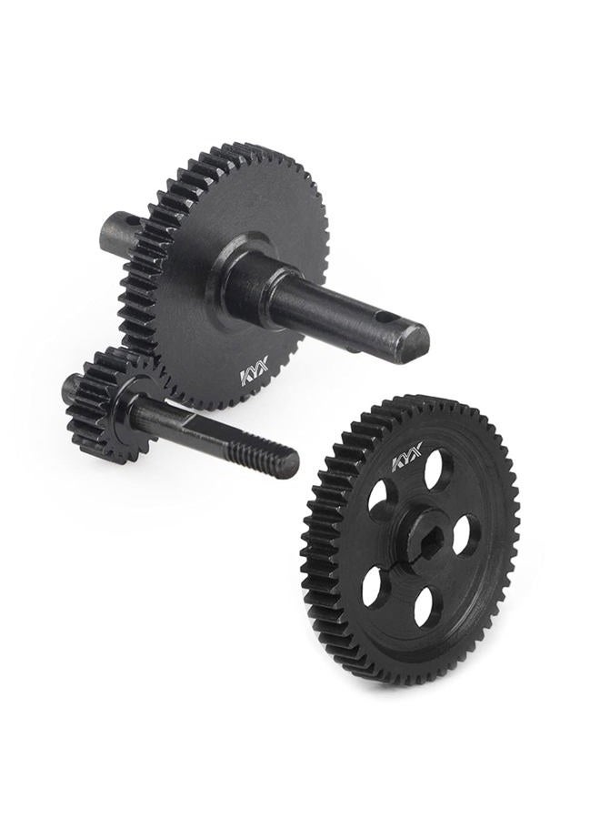 KYX Racing Hardened Steel Transmission Gear Set Gearbox Gear Set Upgrades Accessories for 1/24 RC Crawler Car Axial SCX24 Deadbolt JLU C10 B-17 - Image 1