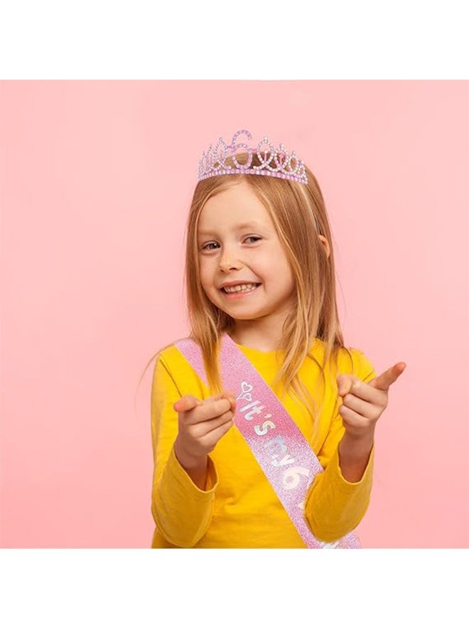 زينة عيد الميلاد للفتيات - مجموعة تاج التيارا والشريط ورباط الرأس كهدية - Image 4