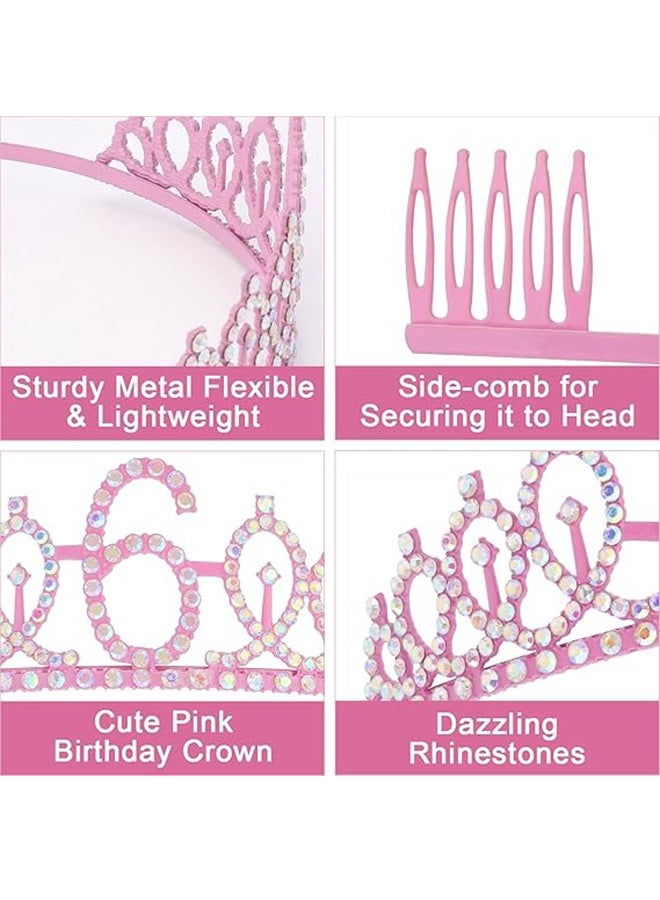 زينة عيد الميلاد للفتيات - مجموعة تاج التيارا والشريط ورباط الرأس كهدية - Image 5