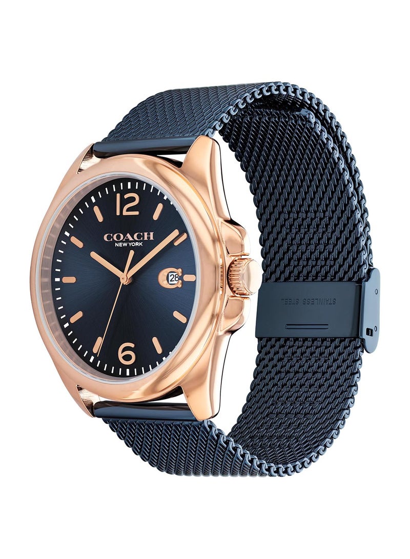COACH Men's Analog Round Shape Stainless Steel Wrist Watch 14602620 - 41 Mm - Image 1