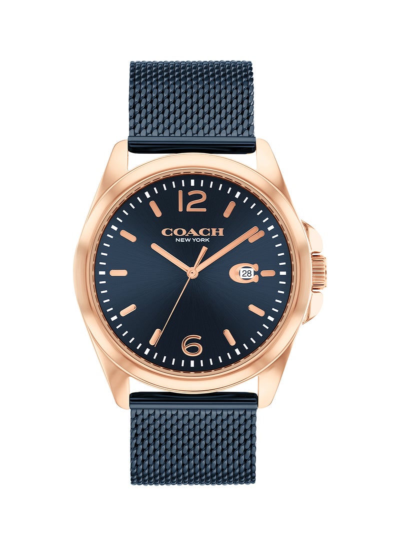 COACH Men's Analog Round Shape Stainless Steel Wrist Watch 14602620 - 41 Mm - Image 2