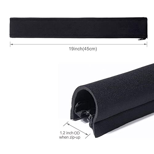 JOTO Cable Management Sleeve 19-20 inch Flexible Cable Sleeve Wrap Cover Organizer, 2 Piece - Image 3