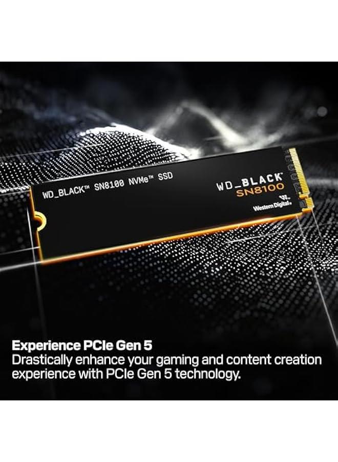 Arabest 1TB SN8100 NVMe SSD Internal Solid State Drive - Gen 5 PCIe 5.0x4, M.2 2280, Seq. Read Speeds Up to 14,900 MB/s, Best for AI Applications, Gaming, and Video Editing - WDS100T1X0M - Image 2