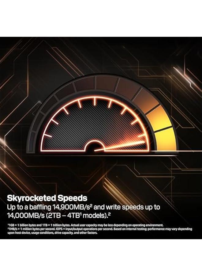 Arabest 1TB SN8100 NVMe SSD Internal Solid State Drive - Gen 5 PCIe 5.0x4, M.2 2280, Seq. Read Speeds Up to 14,900 MB/s, Best for AI Applications, Gaming, and Video Editing - WDS100T1X0M - Image 3