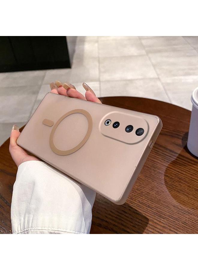 اس-توب جراب لهاتف Honor 90 Fine Hole Ice Fog MagSafe PC Phone - Image 1