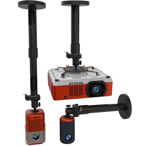 PropVue Universal Projector Mount Adjustable Ceiling or Wall Mount for Office Home Mini Projectors Full Motion Easy Installation 360 Swivel Extendable Length 138 to 21 - Image 1