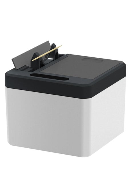 Toothpick Box Intelligent Sensor Toothpick Box 7.6 Ounces Automatic Pop Up Electric Toothpick Holder Toothpick Dispenser Infrared Sensor Toothpick Box Toothpick Storage Box