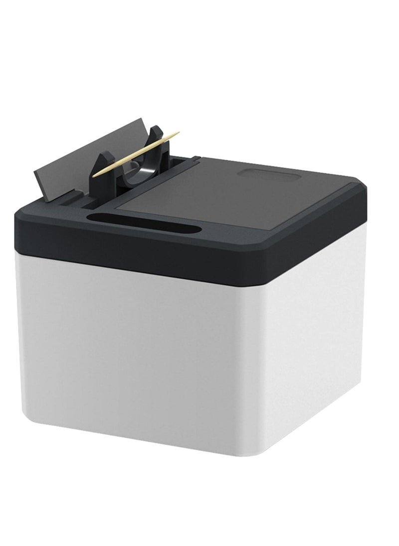 Toothpick Box Intelligent Sensor Toothpick Box 7.6 Ounces Automatic Pop Up Electric Toothpick Holder Toothpick Dispenser Infrared Sensor Toothpick Box Toothpick Storage Box